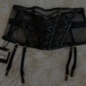 Honey Birdette jesse suspender black